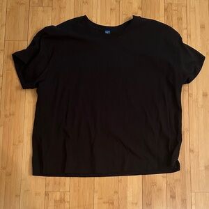 Old Navy Black Crewneck Vintage Style Tee